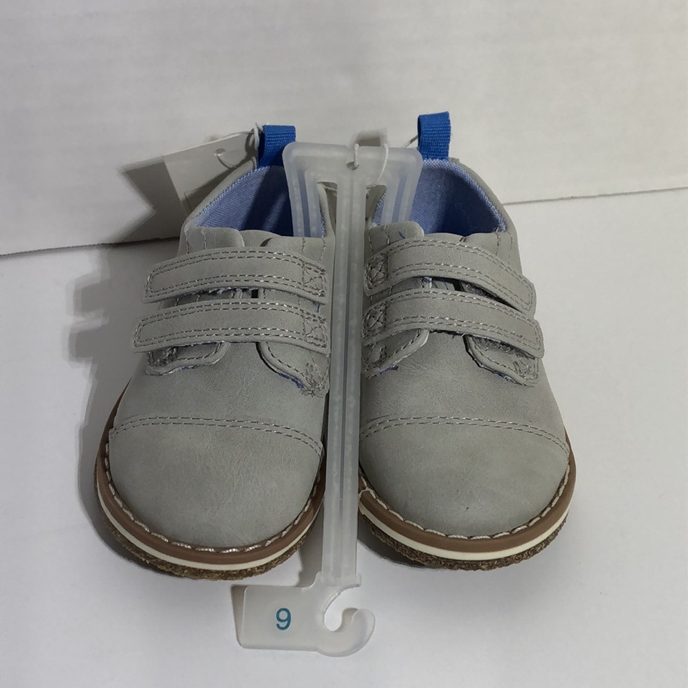 Toddler Boy’s Light Gray Strap On Oxfords - Picture 1 of 7